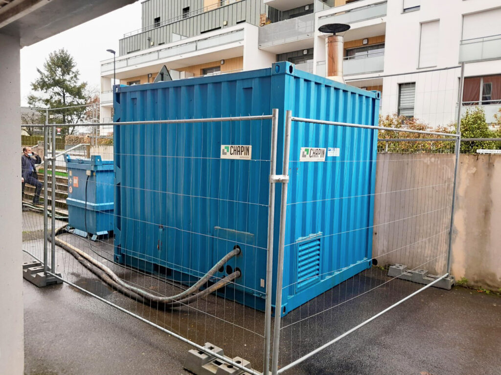 Location d’une chaufferie mobile suite à une panne du système d’origine à Pétange