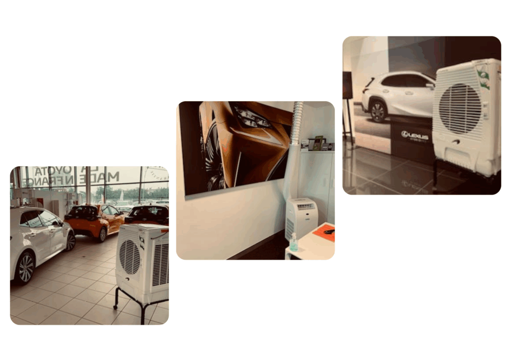 Location de climatiseurs en urgence pour un concessionnaire automobile