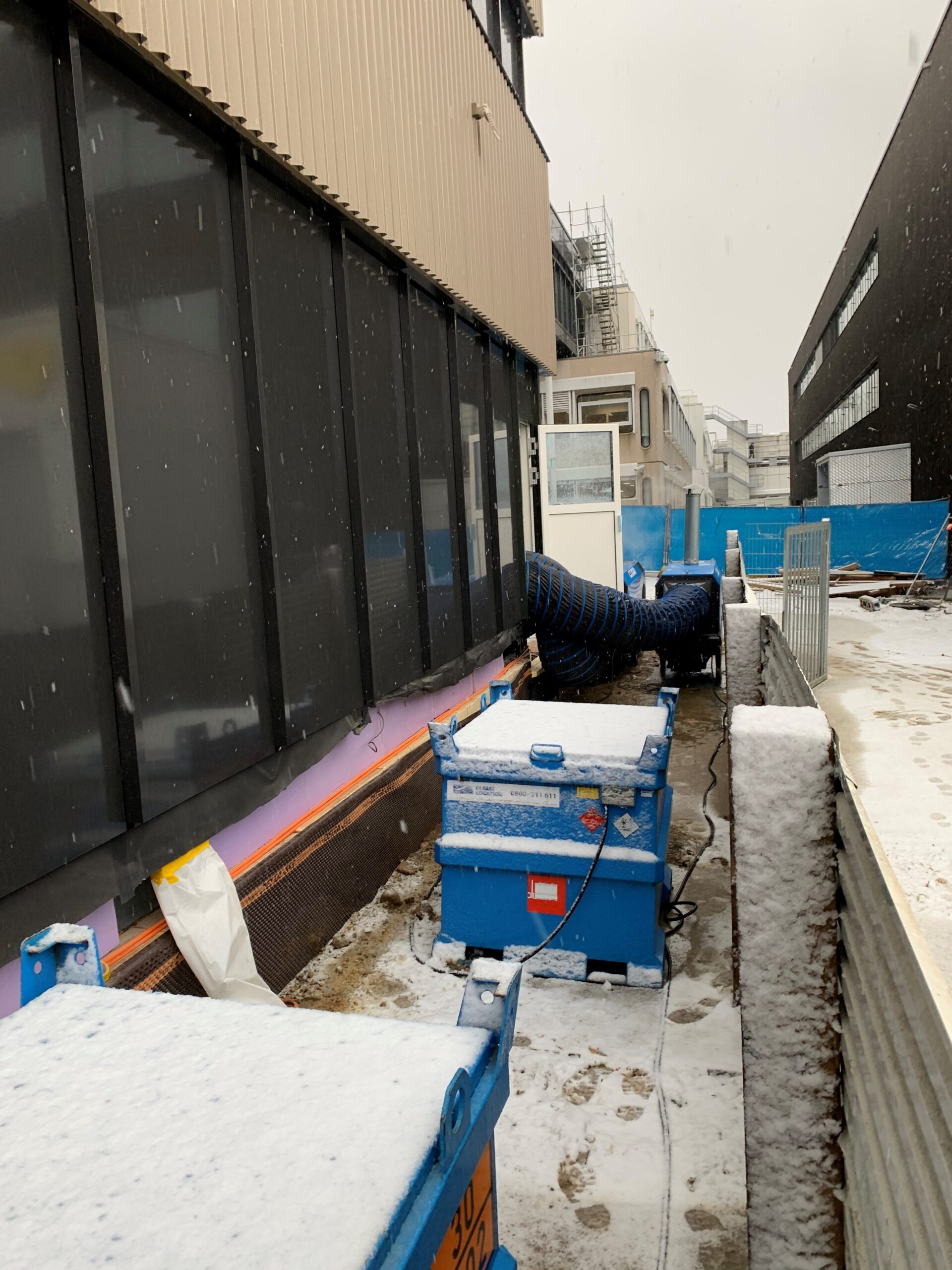 Location de chauffages pour un chantier