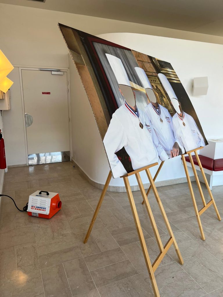 Location de chauffages électriques pour un restaurant gastronomique