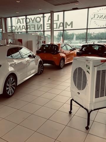 Climatisation pour une concession automobile