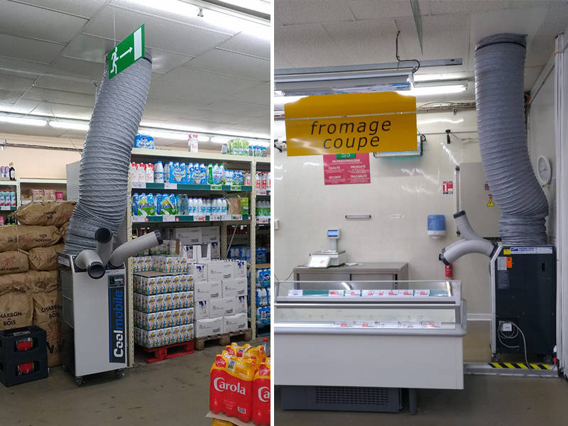 Location de climatiseurs pour une chaine de supermarchés