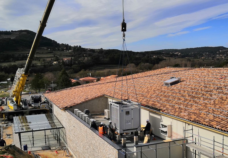 Climatisation de forte puissance pour un supermarché